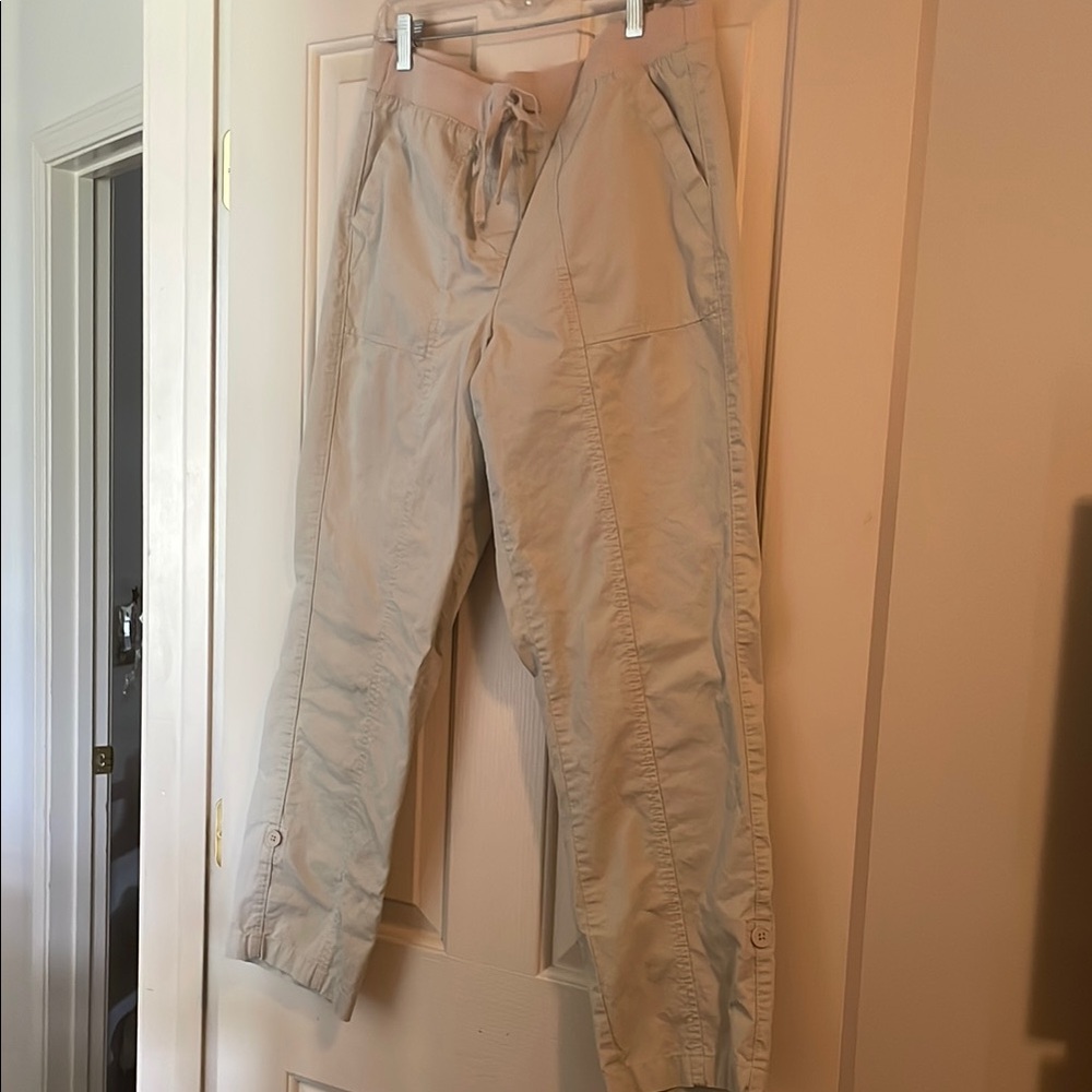 Talbots Tan Ankle Cropped Pants